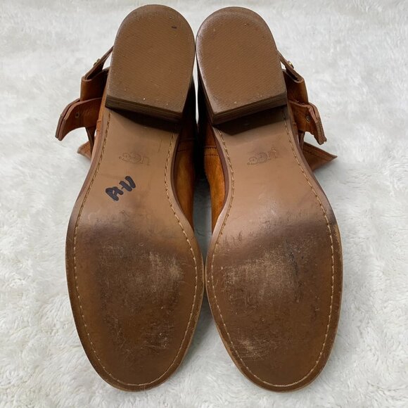 UGG 1017471 Women's Brown Elora Leather Ankle Boots Size 8 - Picture 11 of 12